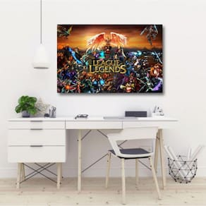 Quadro decorativo League of Legends - Tela em Tecido