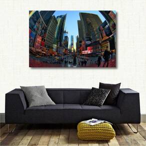 Quadro decorativo da Times Square em Tecido Canvas