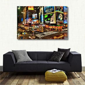 Quadro Decorativo - Times Square - Retrô - Tela em Tecido