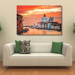 Quadro Decorativo - Paisagem Cidade de Veneza - Tela em Teci