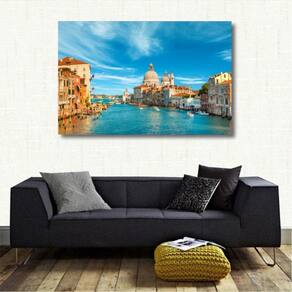 Quadro Decorativo Itália Veneza Paisagem - Tela em Tecido