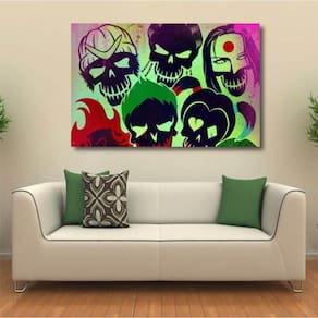 Quadro decorativo Esquadrão Suicida - Tela em Tecido