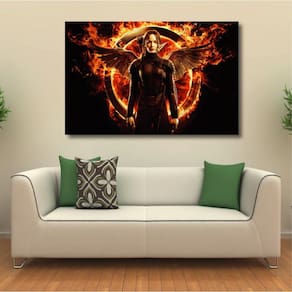 Quadro decorativo Jogos Vorazes - Tela em Tecido 2