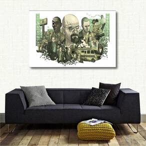 Quadro decorativo Breaking Bad Artítstico - Tela em Tecido