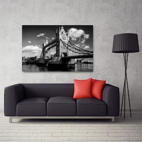 Quadro decorativo London - Preto e Branco -
