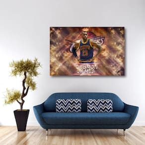 Quadro decorativo Cavs LeBron James Tela em Tecido