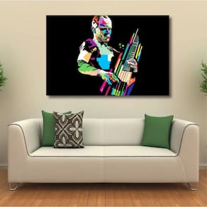 Quadro decorativo Red Hot Chili Peppers B - Tela em Tecido