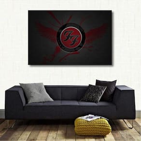 Quadro decorativo Foo Fighters - Artístico - Tela em Tecido