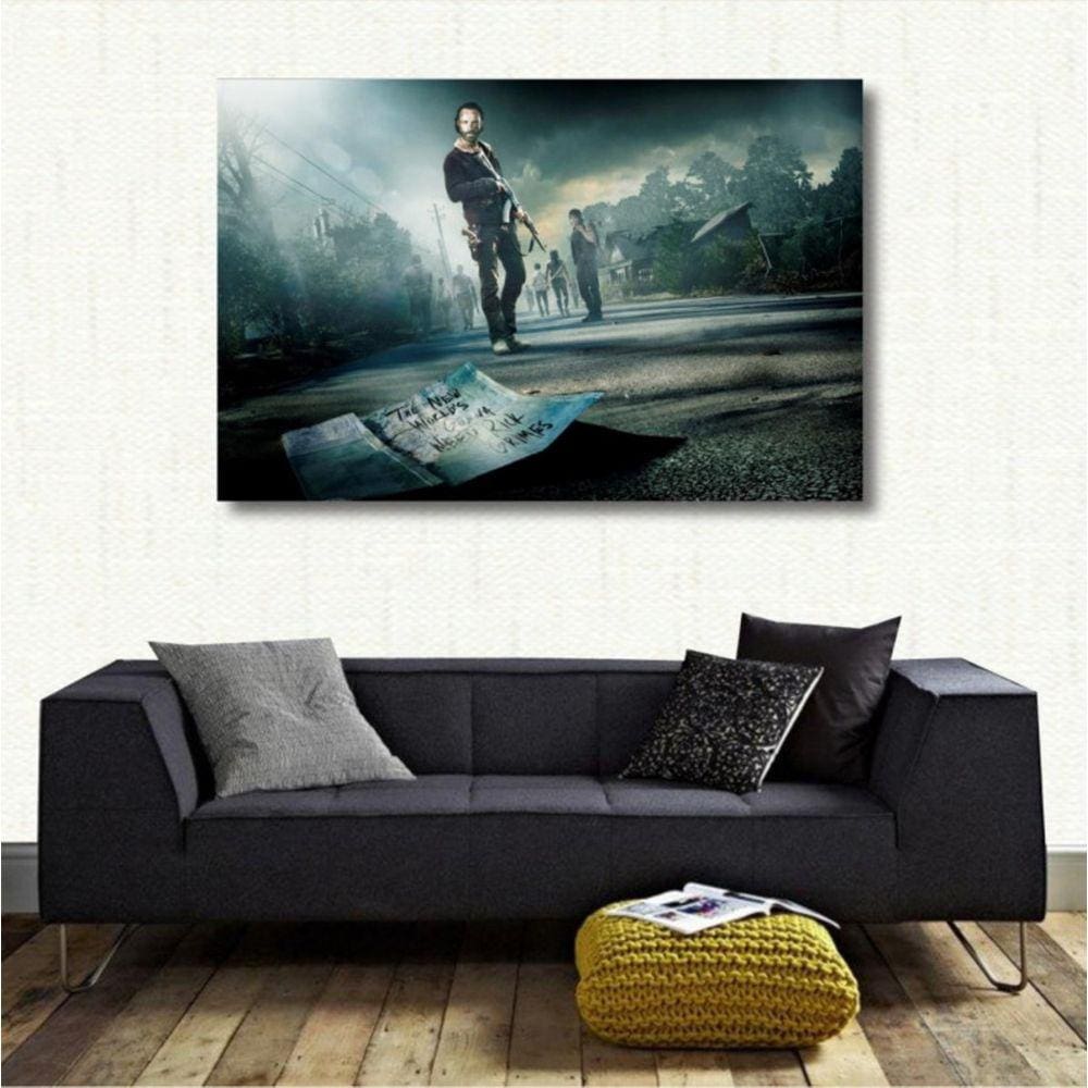 Quadro decorativo The Walking Dead - Séries - Tela em Tecido
