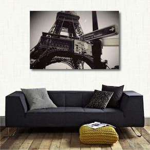 Quadro Decorativo Vintage - Paris Retrô - Tela em Tecido