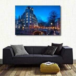 Quadro Decorativa Cidade Amsterdã Paisagem - 1
