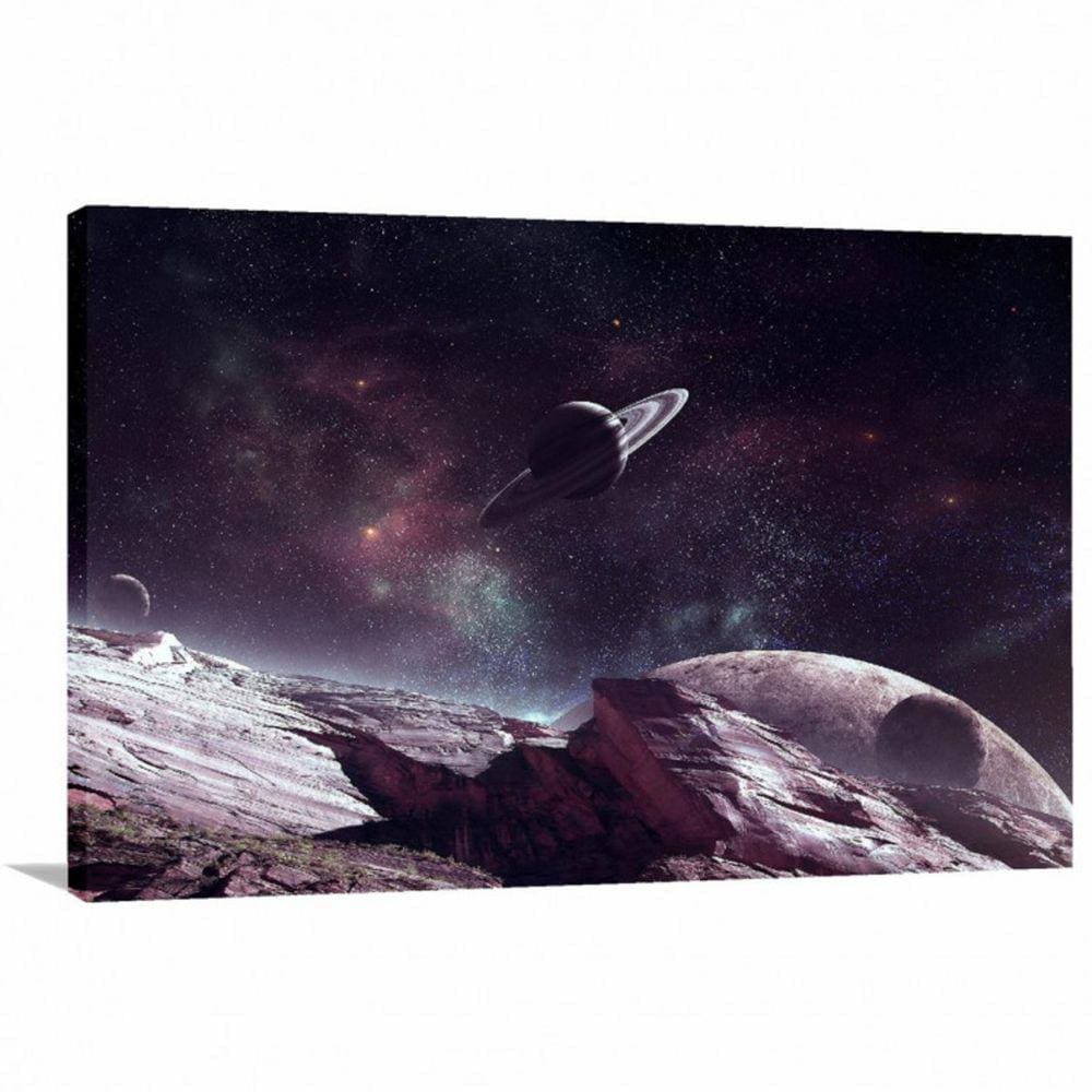Quadro decorativo Paisagem Ficção Científica - Tela em Tecid
