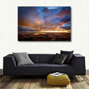 Quadro decorativo - Pairis Torre Eiffel - Paisagem - Tecido