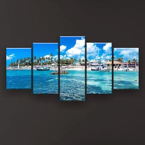 Quadro Decorativo Porto De Galinhas 129x61 Sala Quarto