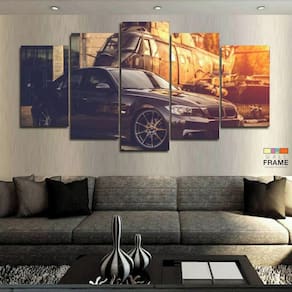 Quadros Decorativos Carros Bmw 63x130mt em Tecido
