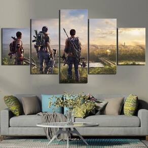 Quadro Decorativos Jogos com 5 peças 130x65 1 m12