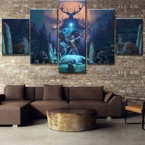 Quadro Decorativos Jogos Walpaper com 5 peças 130x65 m11