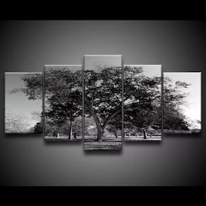 Quadro Decorativo 129x63 Sala Quarto Árvore Preta 1