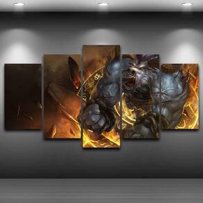 Quadro Decorativos Jogos com 5 peças 130x65 1 m23