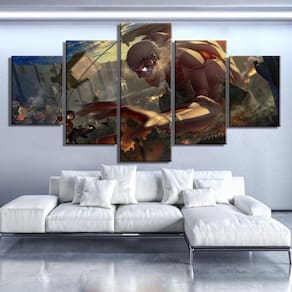 Quadro Decorativos Jogos Walpaper com 5 peças 130x65 m8