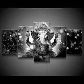 Quadro Decorativo 129x63 Quarto Lord Ganesha Elefante P 1