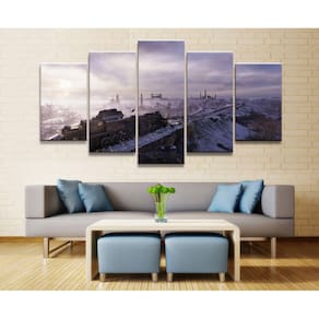 Quadro Decorativos Jogos Walpaper com 5 peças 130x65 8