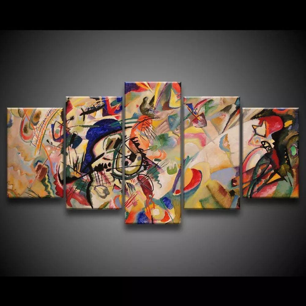 Quadro Decorativo 129x63 Arte Pintura Abstrato Moderno Bege