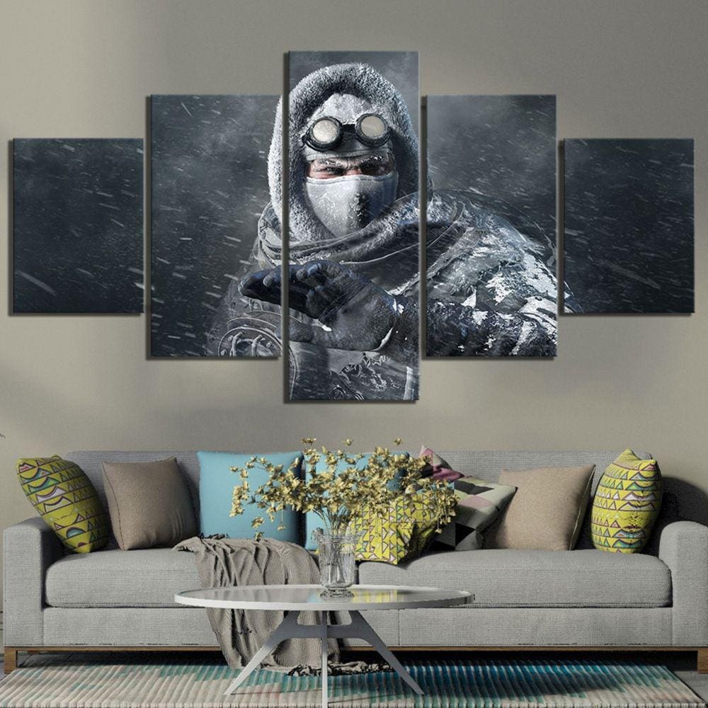 Quadro Decorativos Jogos Walpaper com 5 peças 130x65 m14