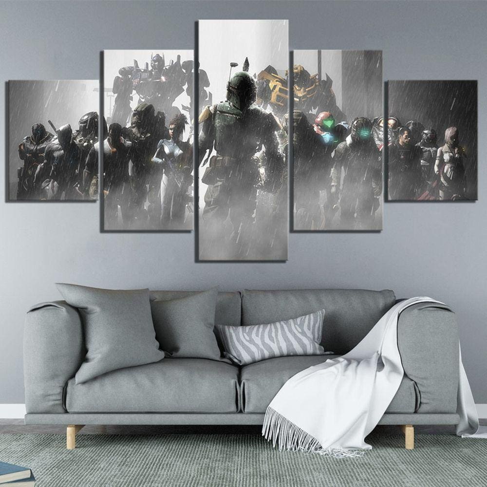 Quadro Decorativos JOGOS89 5 peças 130