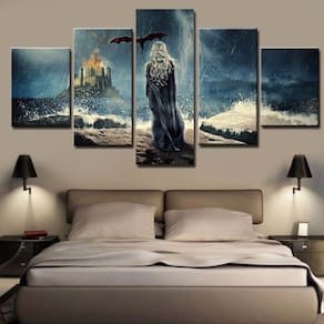 Quadro Decorativo de Filmes 5 peças em tecido
