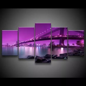 Quadro Decorativo 129x63 Sala Quarto Ponte São Francisco 1