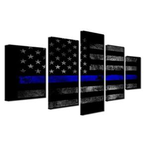 Quadro Decorativo Bandeira 5 partes 130x65 em tecido