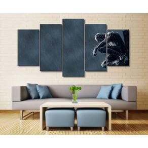 Quadro Decorativo Homem Aranha7 5 peças 130x65 cm em tecido