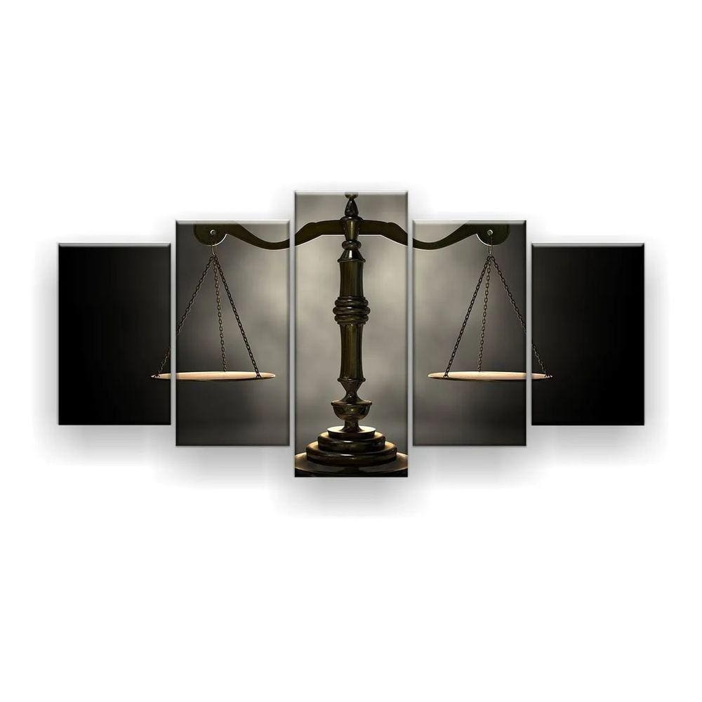 Quadro Decorativo Direito Balança 5 Peças