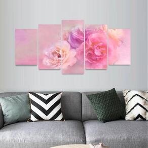 Quadro decorativo Floral Natureza Pétala Rosas Quarto Sala