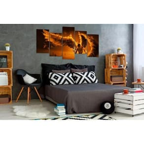 Quadro Decorativo 129x63 Sala Quarto Arte Anjo