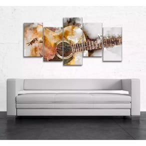Quadro Decorativo 129x63 Sala Quarto Violão 1
