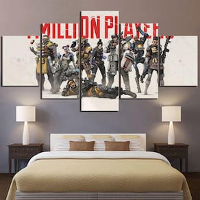 Quadro Decorativos Apex Legends com 5 peças 130x65 8