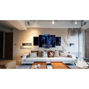 Quadro Decorativos Metro 2033 com 5 peças 130x65 1