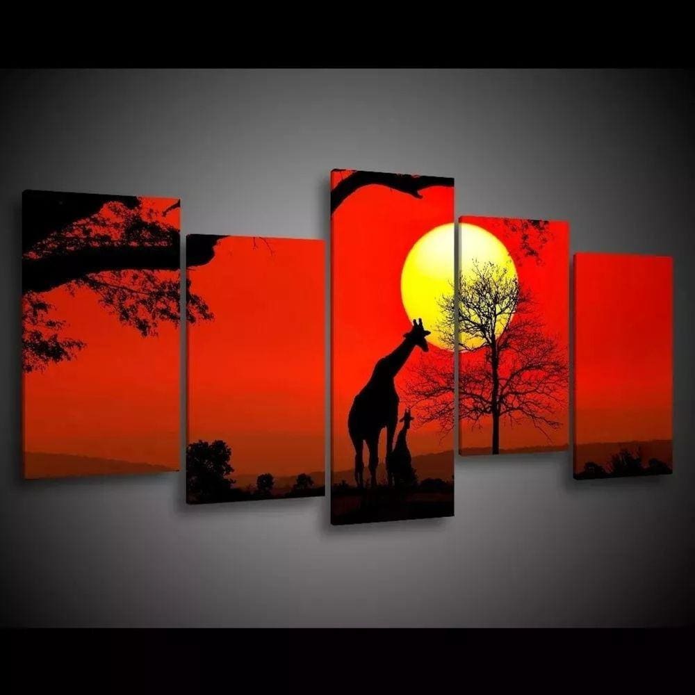 Quadro Decorativo 129x63 Sala Quarto Arte Sol