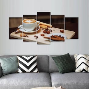 Quadro Mosaico Restaurantes e Lanchonetes Café Cappuccino
