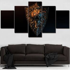 Quadro Decorativos Game of Thrones com 5 peças 130x65 3