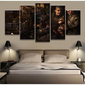 Quadro Decorativos Metro-Xodo-Jogo com 5 peças 130x65 1