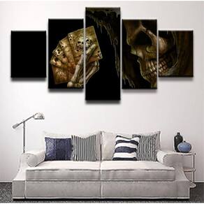 Quadro Decorativos Ceifador de Vida com 5 peças 130x65 1