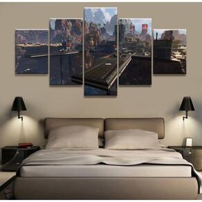 Quadro Decorativos Apex Legends com 5 peças 130x65 7