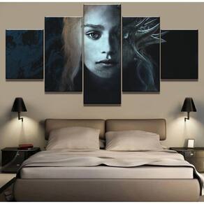 Quadro Decorativos Game of Thrones com 5 peças 130x65 2
