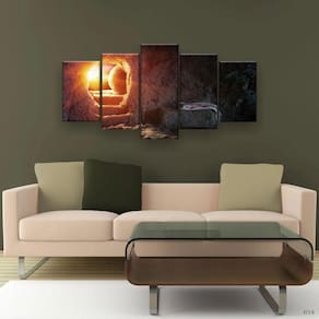Quadro Decorativo Túmulo De Jesus Vazio 129x61 Quarto Sala