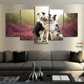 Quadros Decorativos Pet Shop Cachorros 63x130mtem Tecido