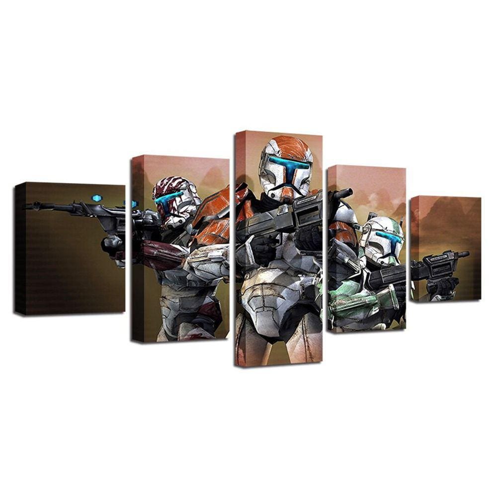 Quadro Decorativos Jogos com 5 peças 130x65 m03