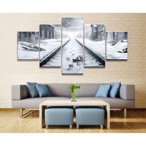 Quadro Decorativos Rainbow Six com 5 peças 130x65 7